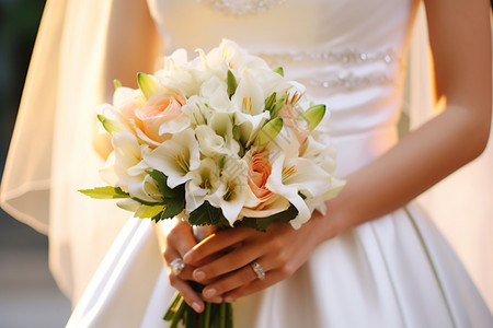 新娘花束背景图片