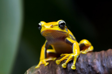 丛林中的黄色青蛙图片