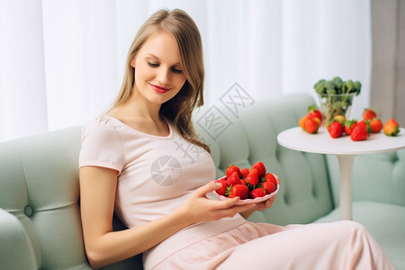 孕妇饮食多吃水果的孕妇背景