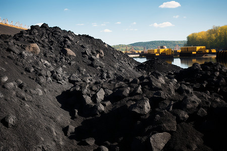 煤炭开采工业煤矿生产背景