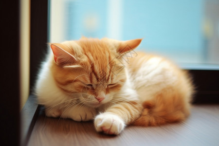 懒惰的小猫地板懒猫高清图片