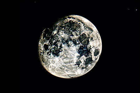 月亮的陨石坑图片