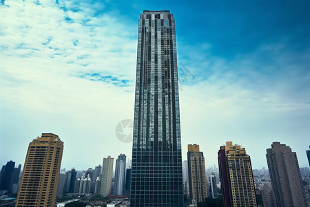 高层建筑背景图片