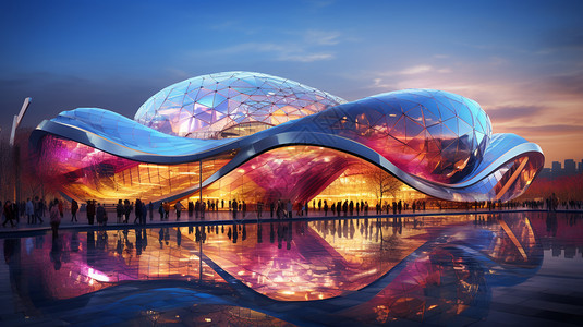 创新设计的亚运会体育馆图片