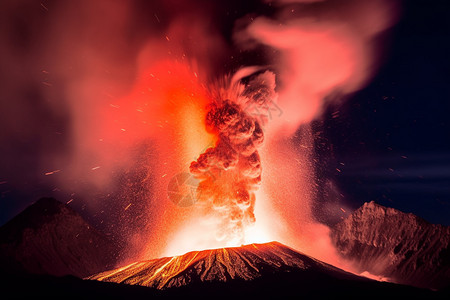 火山灾难图片