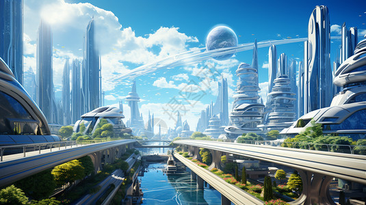 壮观的未来城市图片