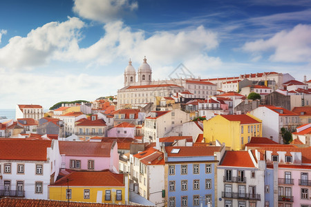 葡萄牙的房屋背景图片