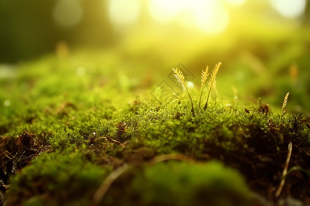 草本植物苔藓图片