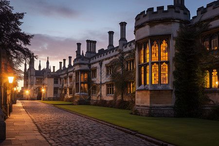 历史的剑桥大学建筑高清图片