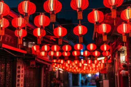 自贡灯会庆祝春节的灯笼背景