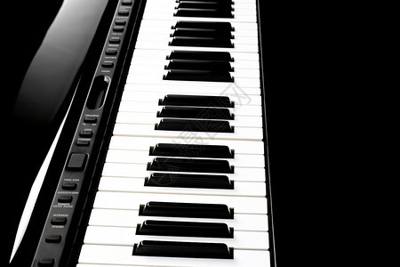 钢琴的黑白琴键图片