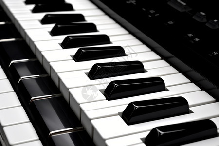 钢琴的黑白键图片