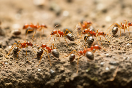 土地上的蚁群图片