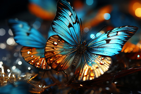 美丽的蝴蝶翅膀图片