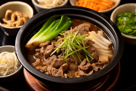 美味的韩式餐图片