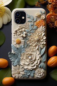 艺术花朵定制手机壳图片