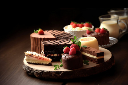巧克力甜点蛋糕图片