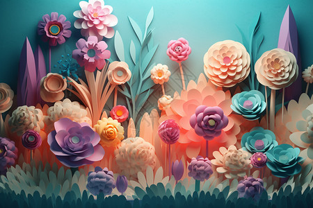 3D花朵背景图片
