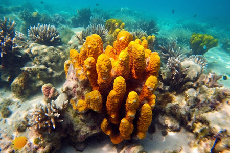 水下面的珊瑚图片
