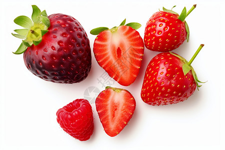 健康美味的草莓图片