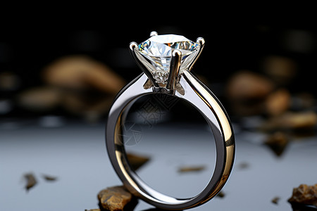 时尚钻石戒指图片