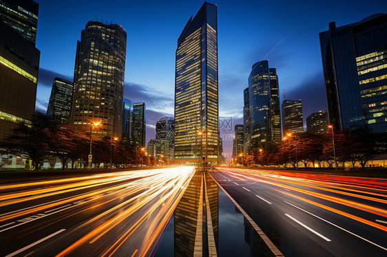 大都市夜景图片