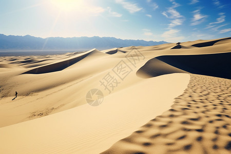 荒无人烟的沙漠图片