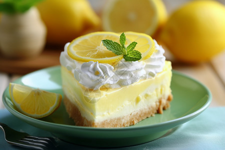 柠檬味的蛋糕图片