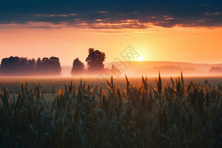 美丽的夕阳风景高清图片