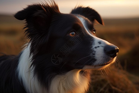 忠诚的边境牧羊犬图片