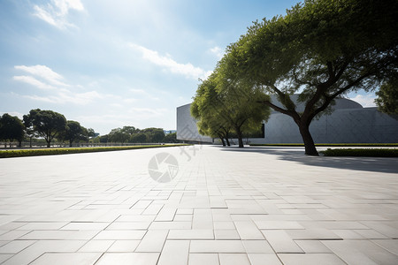 户外公园广场建筑场景图片