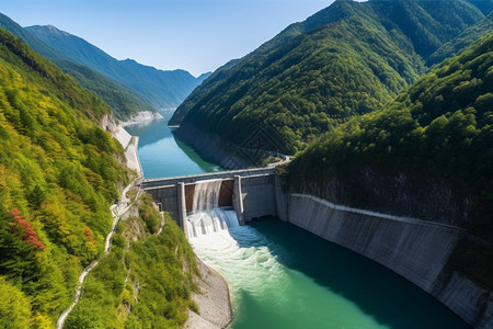 壮观的峡谷水坝图片