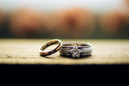 订婚仪式的戒指图片