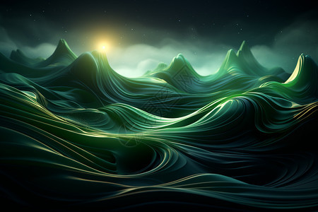 抽象自然波浪流体背景图片