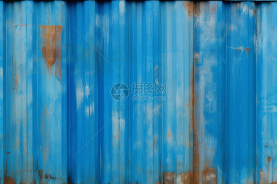 海洋港口码头铁皮墙图片