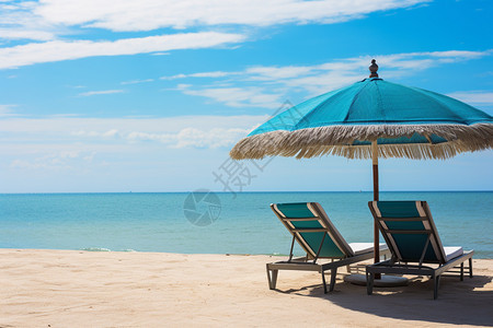 海滨度假阳光椅图片