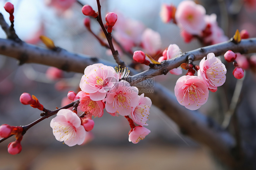 早春春天桃花图片