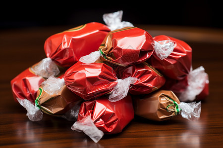 巧克力糖包装背景图片
