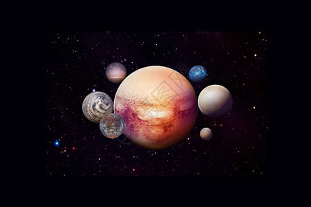 海王星土星冥王星图片