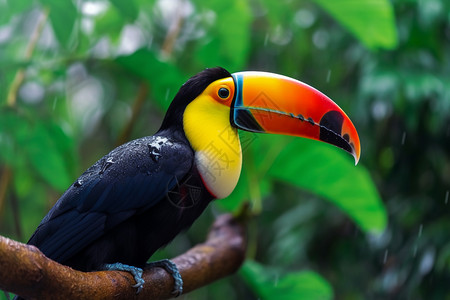 亚马逊巨嘴鸟背景