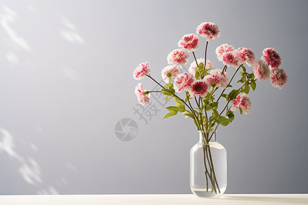 花瓶中美丽的花束图片