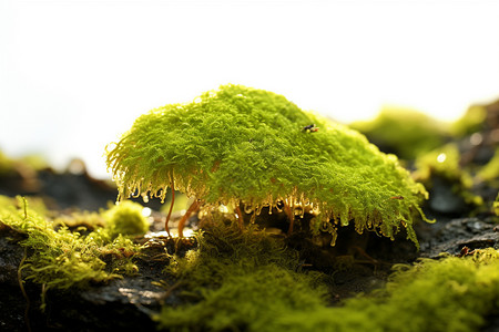 自然生长的苔藓图片