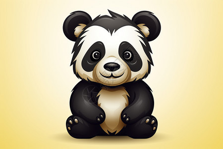 卡通的小熊猫图片