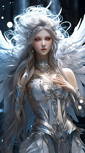 圣光六翼女天使概念图图片