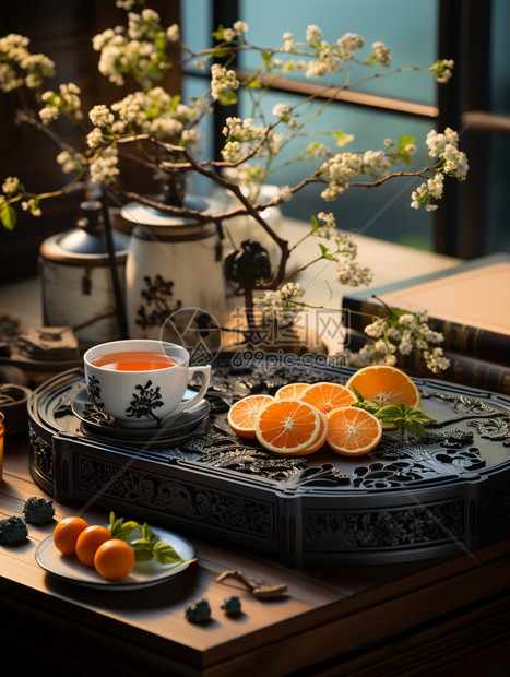 中国传统优雅下午茶图片