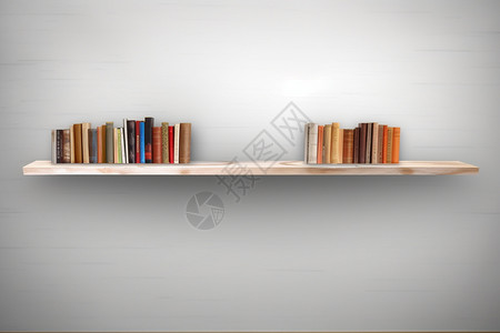 木制展览书架背景图片