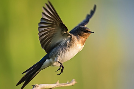 飞翔的燕子稀有的鸟类背景
