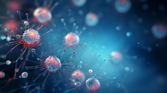 医疗癌细胞背景图片