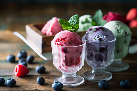 酸奶冰淇淋背景图片