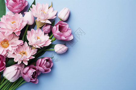 春天的花束背景图片